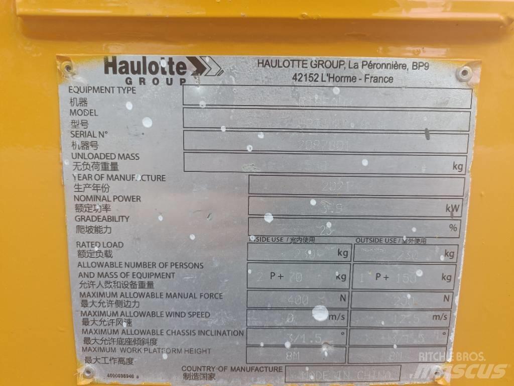 Haulotte OPTIMUM 8 Nacelle ciseaux