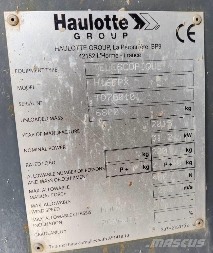 Haulotte H 16 TPX Nacelles télescopiques