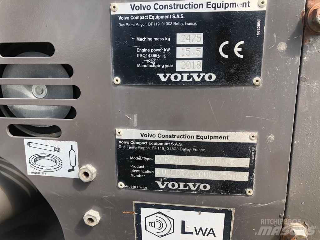 Volvo ECR 25 D Mini pelle < 7t