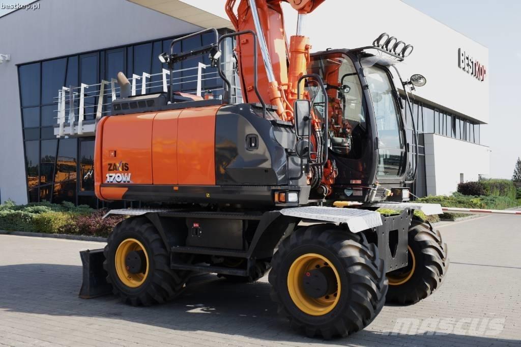 Hitachi ZX 170 W-6 Pelle sur pneus