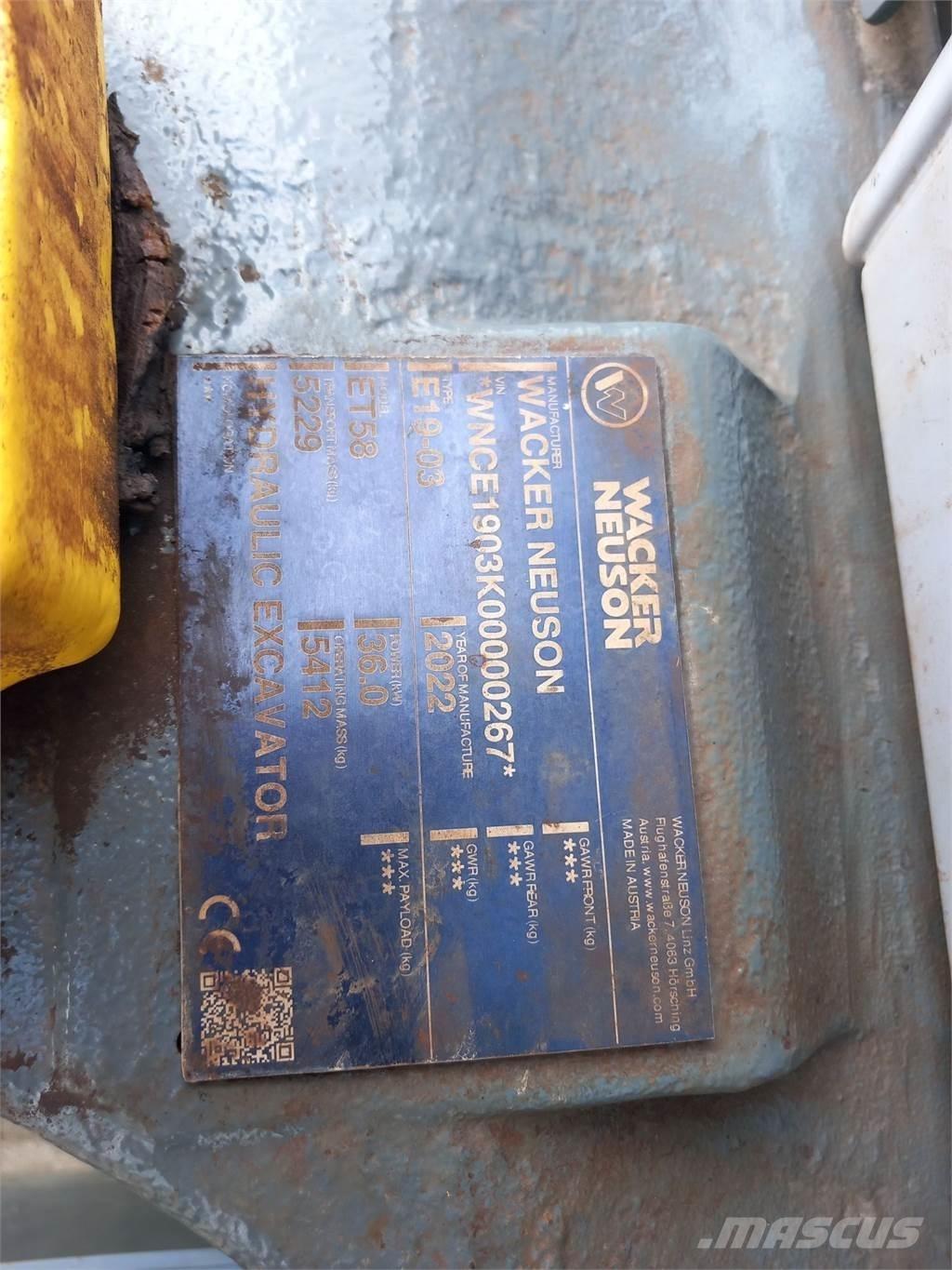 Wacker Neuson ET58 Pelle sur chenilles