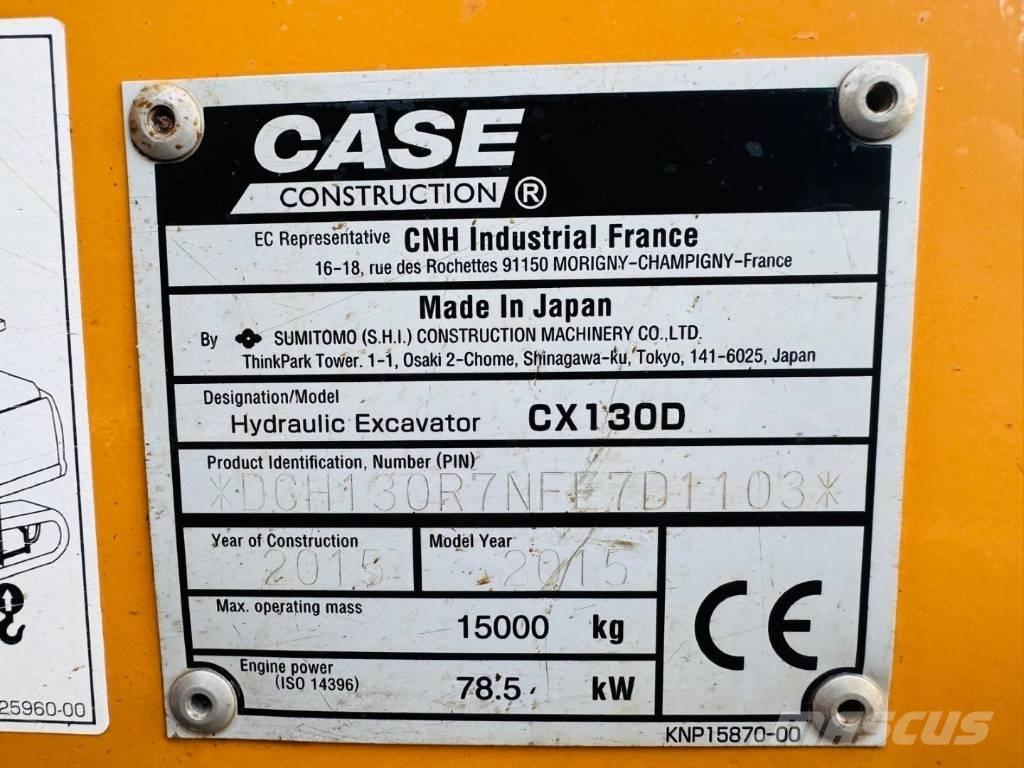 CASE CX 130 D Pelle sur chenilles