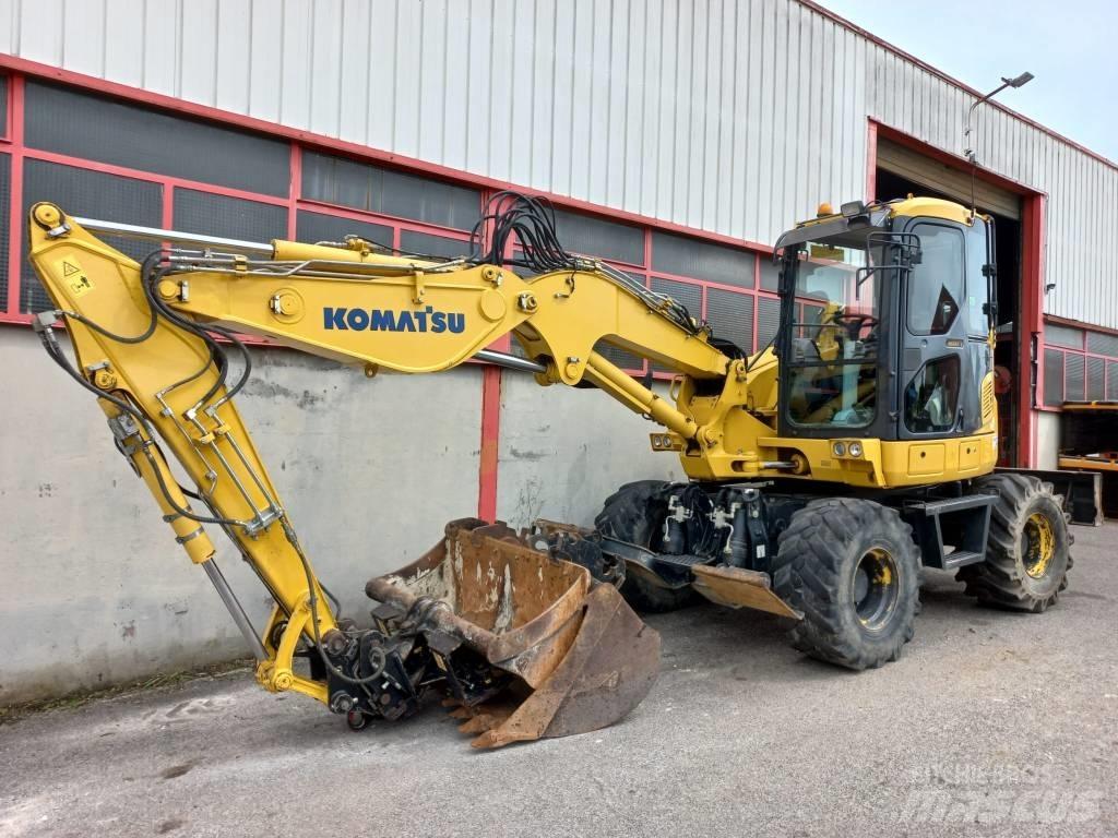 Komatsu PW 98 MR Pelle sur pneus