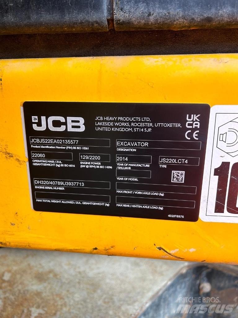 JCB JS 220 LC Pelle sur chenilles