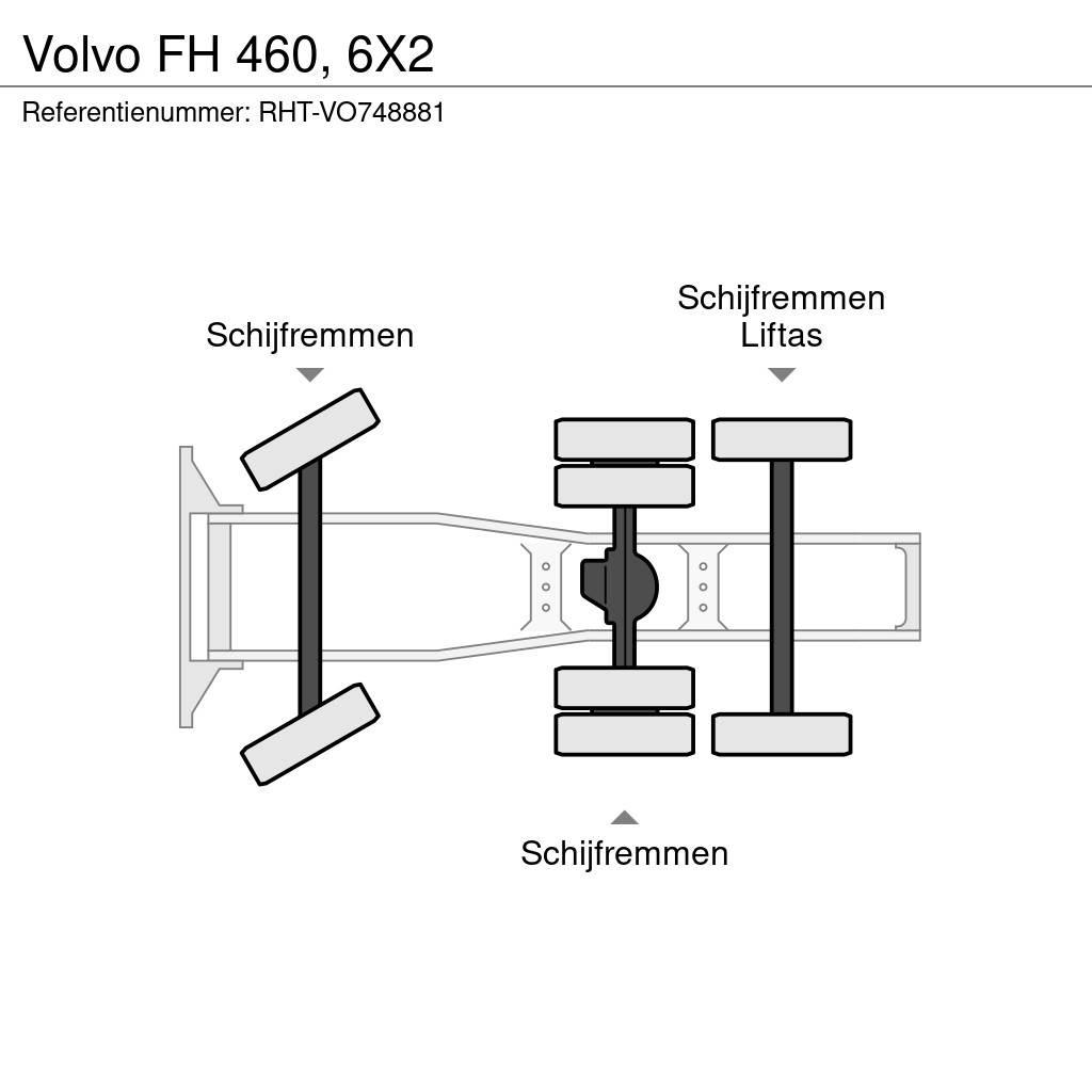 Volvo FH 460, 6X2 Tracteur routier