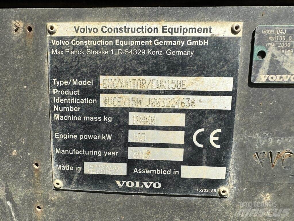 Volvo EWR150E Pelle sur pneus