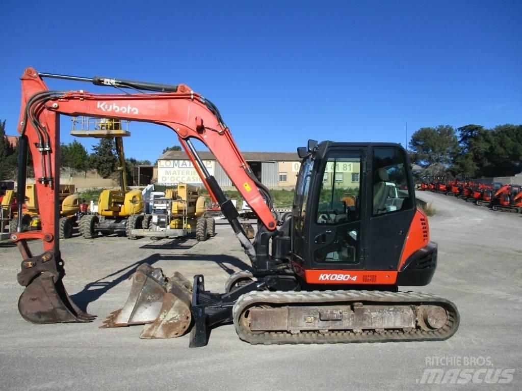 Kubota KX 080-4 Mini pelle 7t-12t