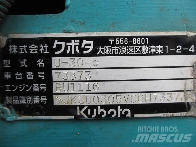 Kubota U 30-5 Mini pelle < 7t