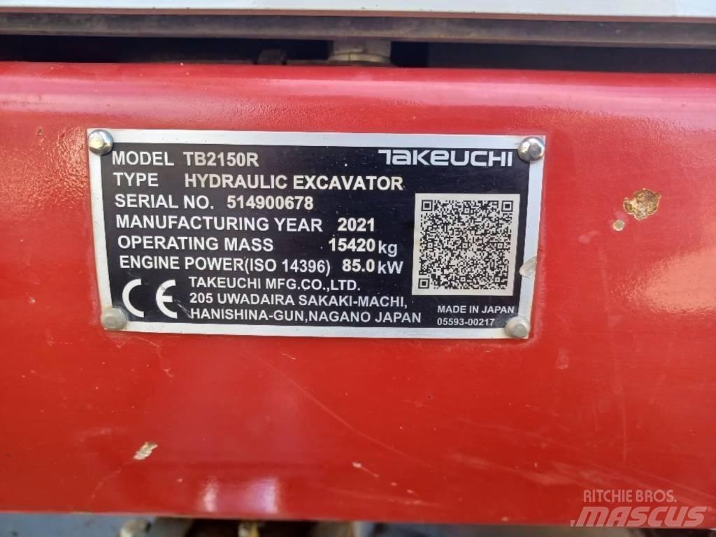 Takeuchi TB 2150 R Pelle sur chenilles