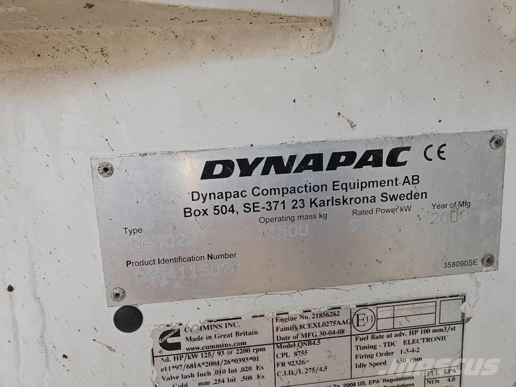 Dynapac CA 302 D Rouleaux monocylindre