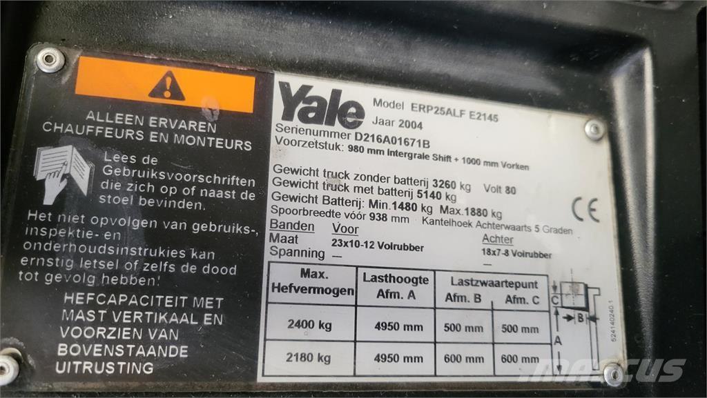 Yale ERP25ALF Chariots élévateurs électriques