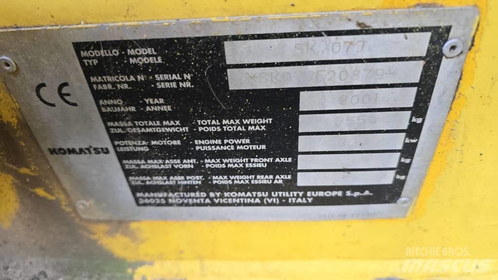 Komatsu SK07J Mini chargeuse