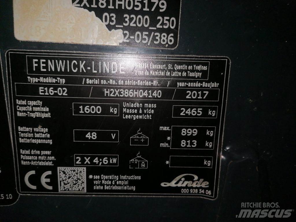 Linde E16-02 Chariots élévateurs électriques