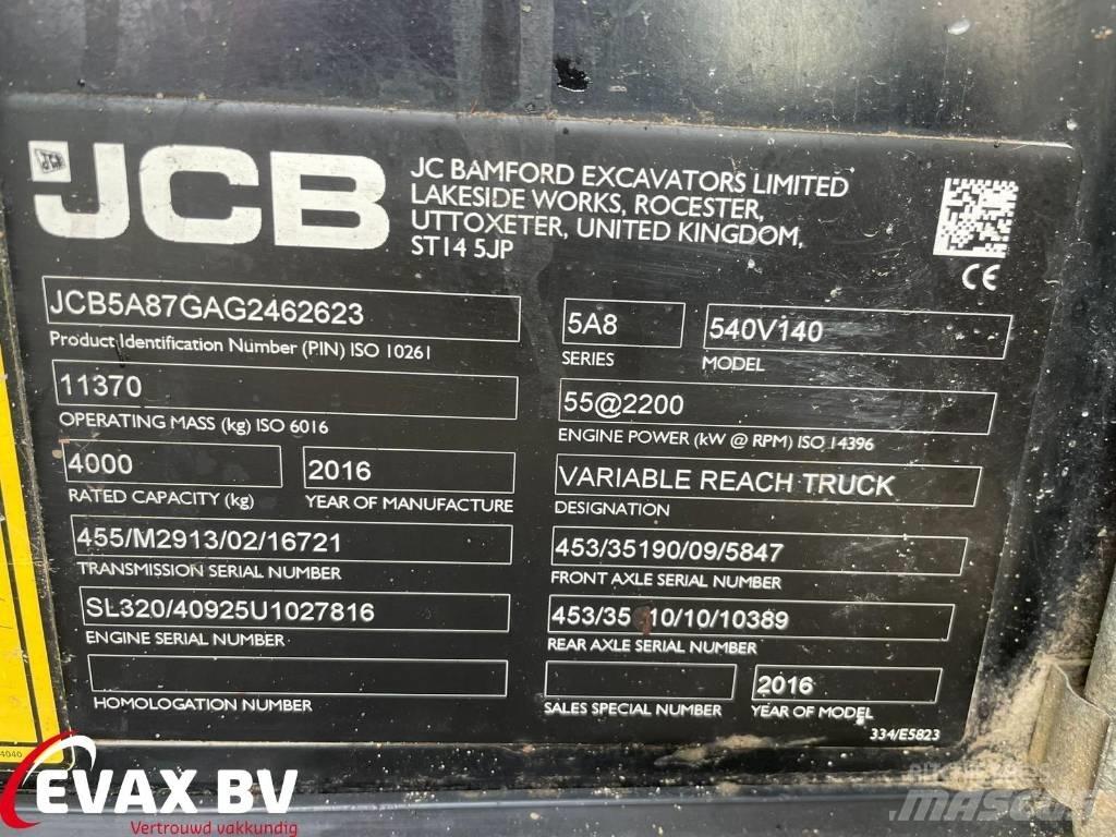 JCB 540-140 Loadall Télescopique agricole