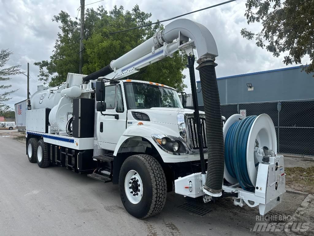 International 7500 Camion aspirateur, Hydrocureur