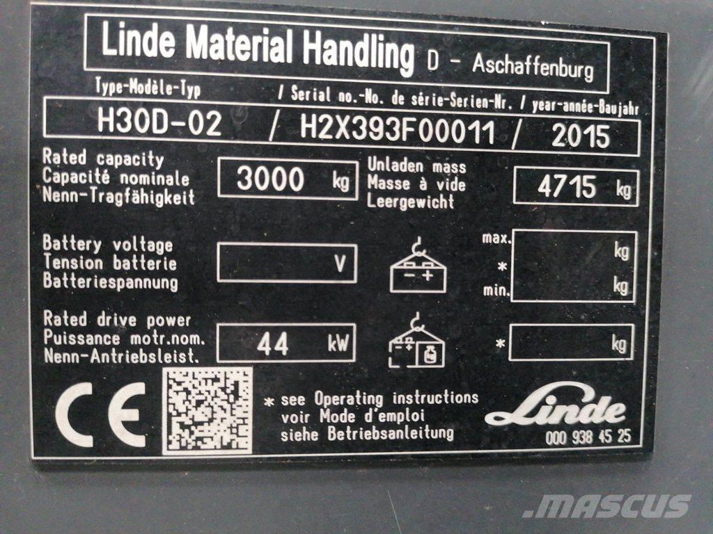 Linde H30D-02 Chariots diesel