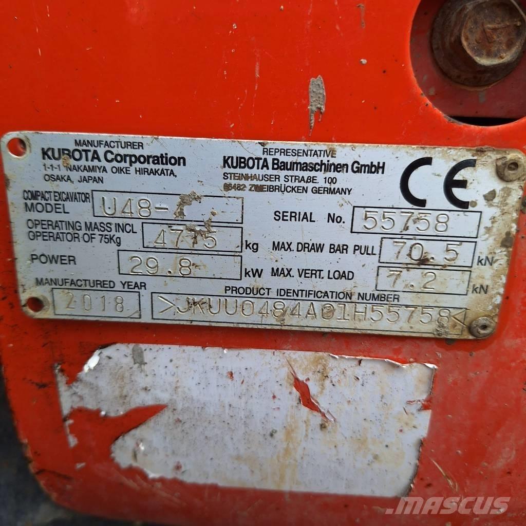 Kubota U 48-4 Mini pelle < 7t
