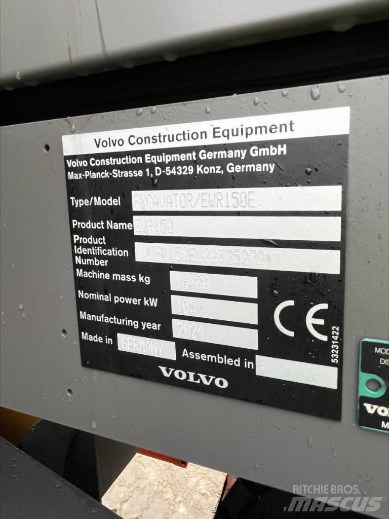Volvo EWR 150 E Pelle sur pneus