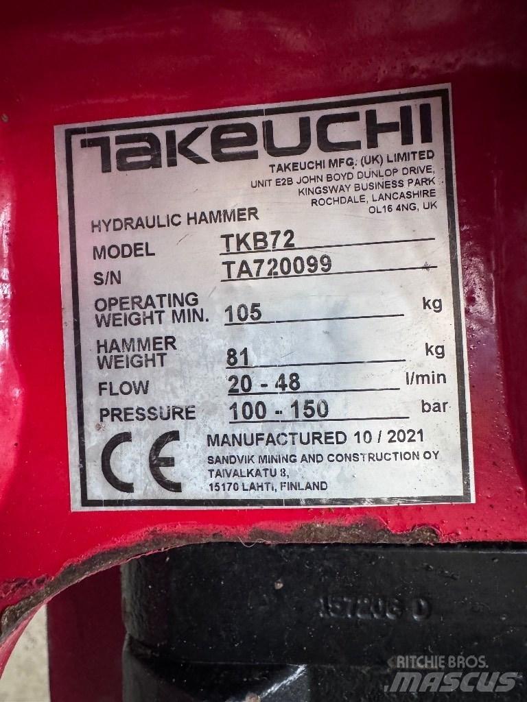 Takeuchi TB 219 Mini pelle < 7t