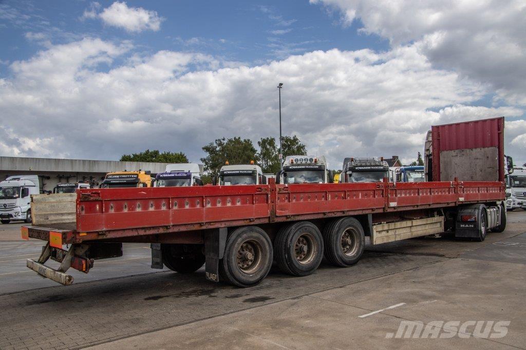 Krone SD 27 EL Semi remorque plateau ridelle