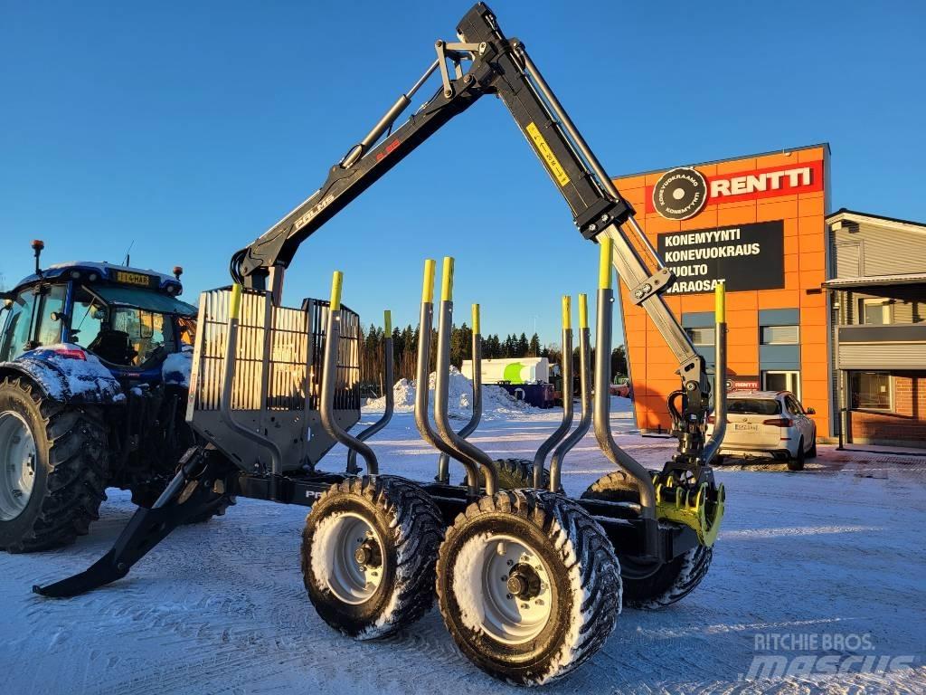 Palms 12 D 5.85 Remorque forestière avec grue