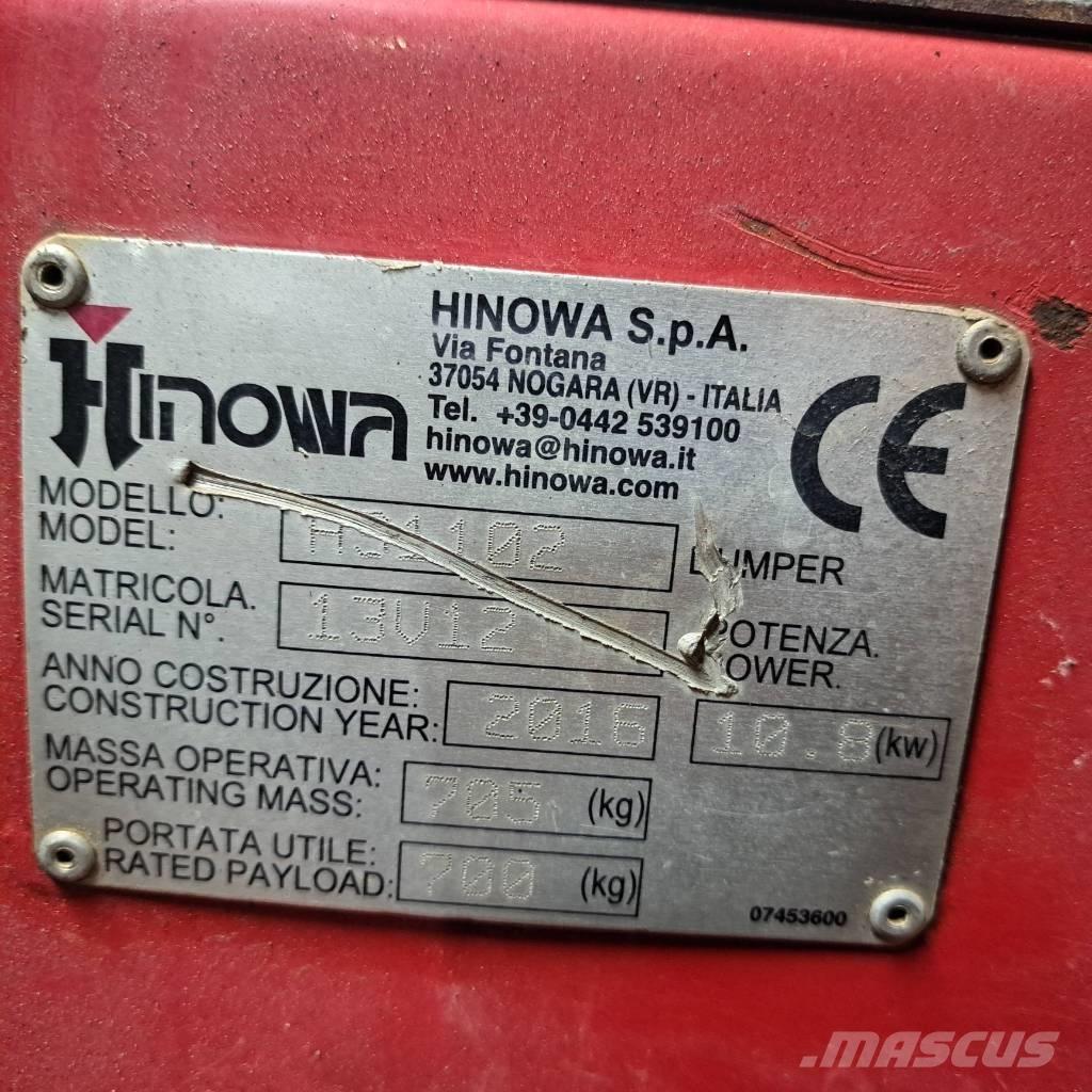 Hinowa HS1102 Tombereau sur chenilles