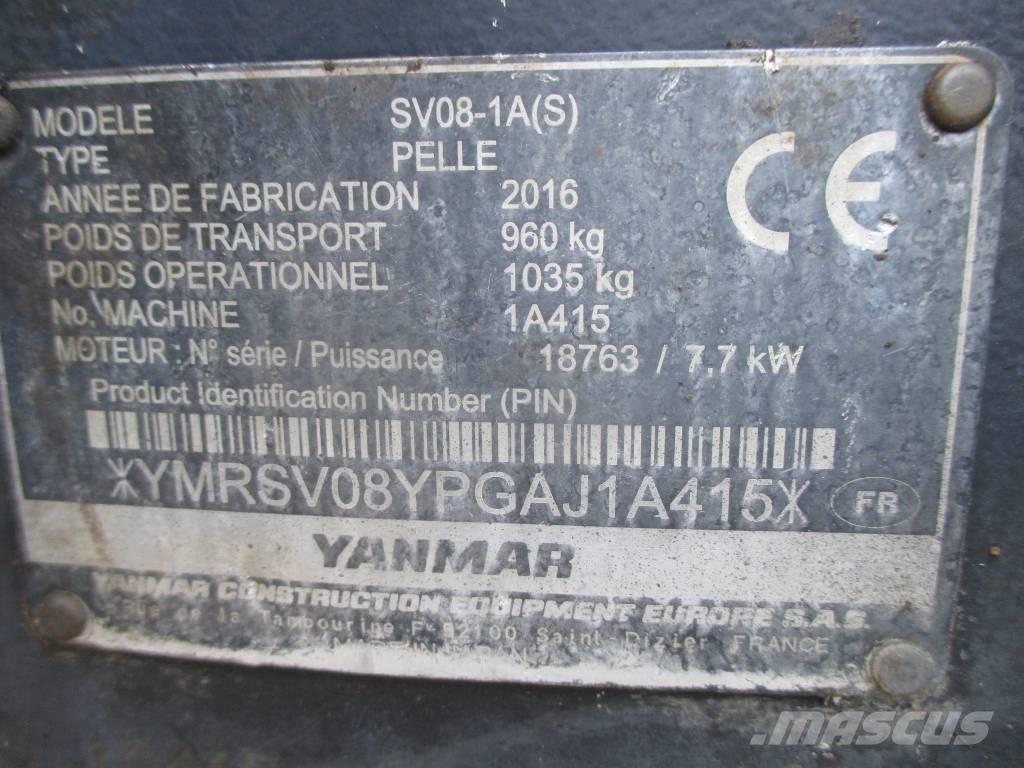 Yanmar SV 08-1 A Mini pelle < 7t