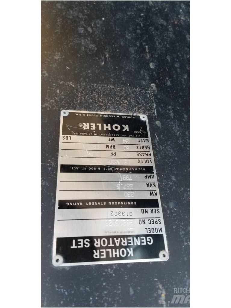 Kohler 230 KW Autres générateurs