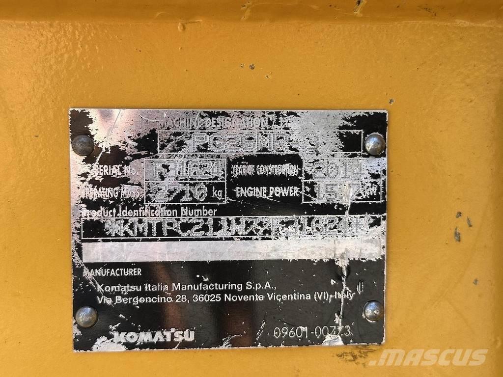 Komatsu PC26MR-3 Mini pelle < 7t