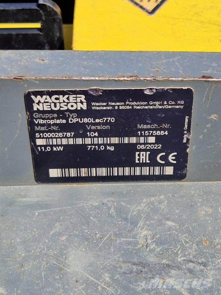 Wacker Neuson DPU 80 Plaque vibrante
