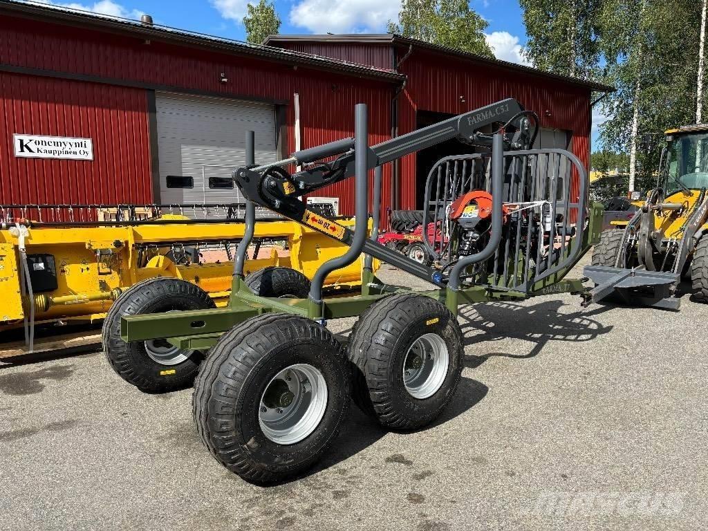 Farma T7 ja C 5.1D Remorque forestière avec grue