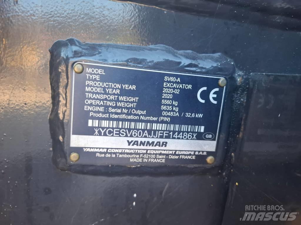 Yanmar SV 60 A Mini pelle 7t-12t