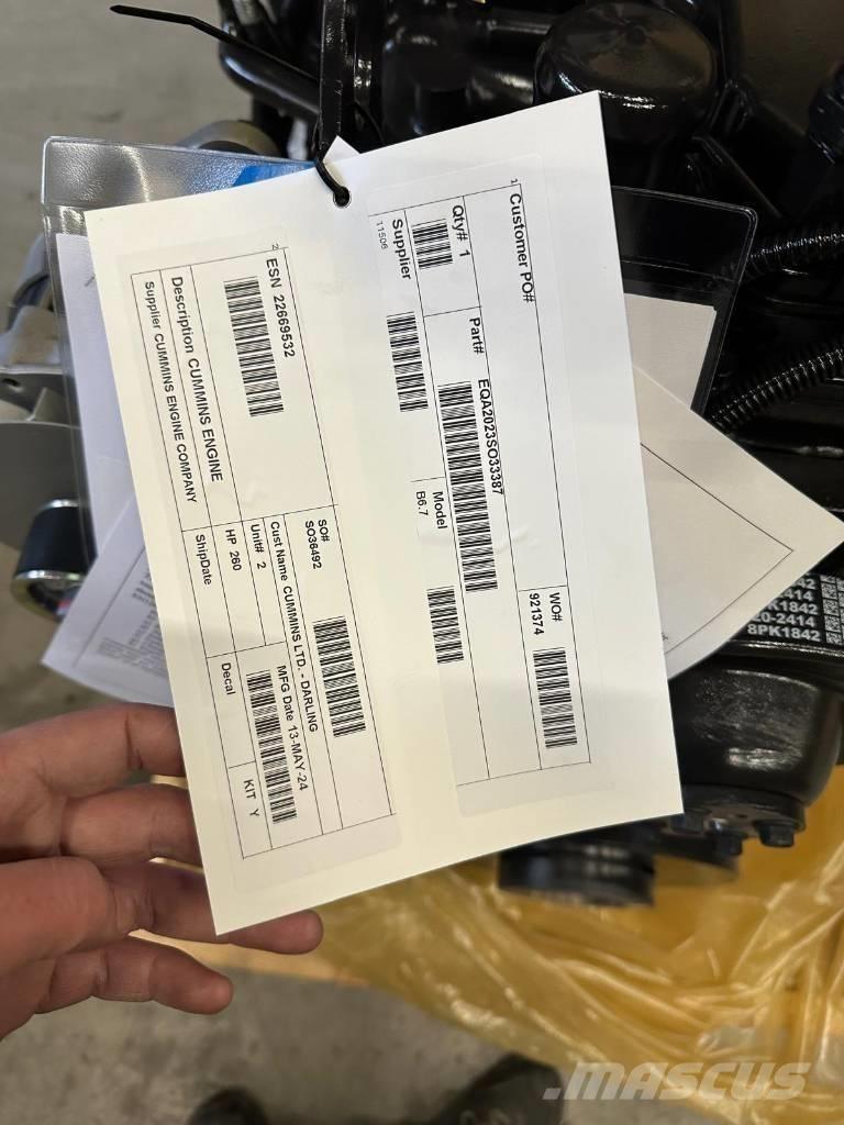 Cummins B6.7 FR95884 Agriculture - Autres