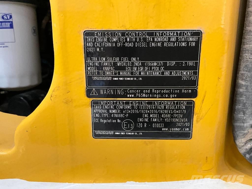Komatsu PC 55 MR-5 Mini pelle < 7t