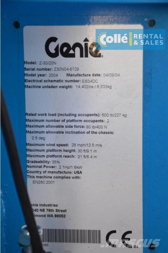 Genie Z-30/20N | 2004 Nacelles articulées
