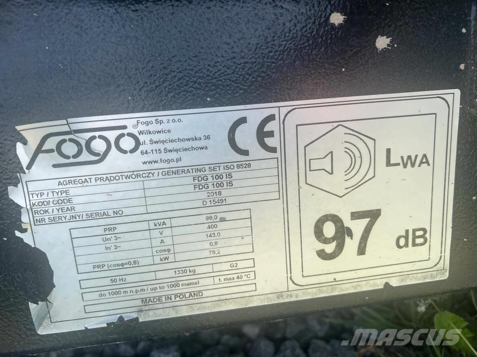 Fogo Iveco 100 KVA Générateurs diesel