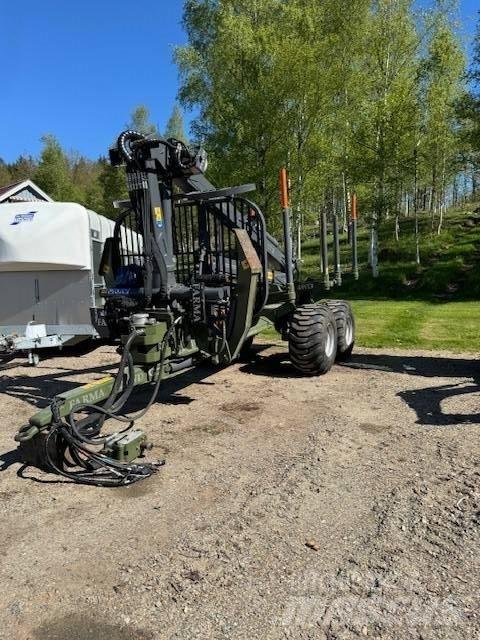 Farma T12 G2 Remorque forestière avec grue