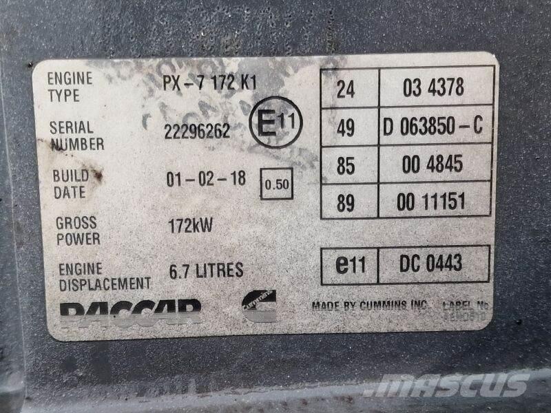 DAF PX-7 172 K1 Moteur