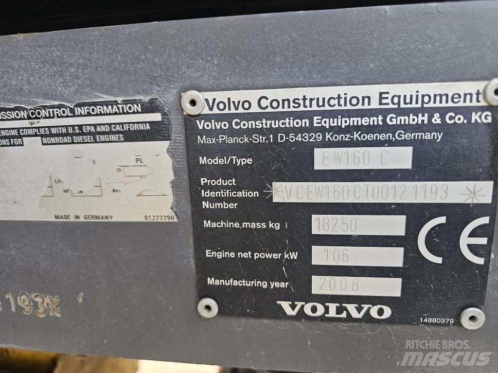 Volvo EW 160 C Pelle sur pneus