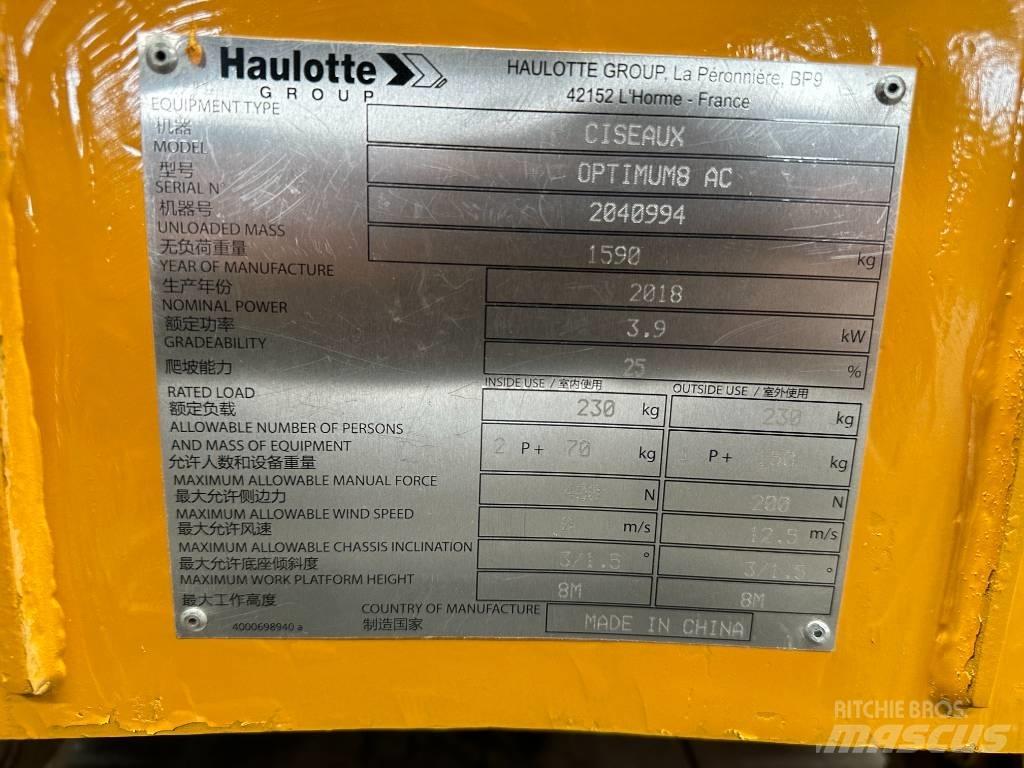 Haulotte OPTIMUM 8 Nacelle ciseaux