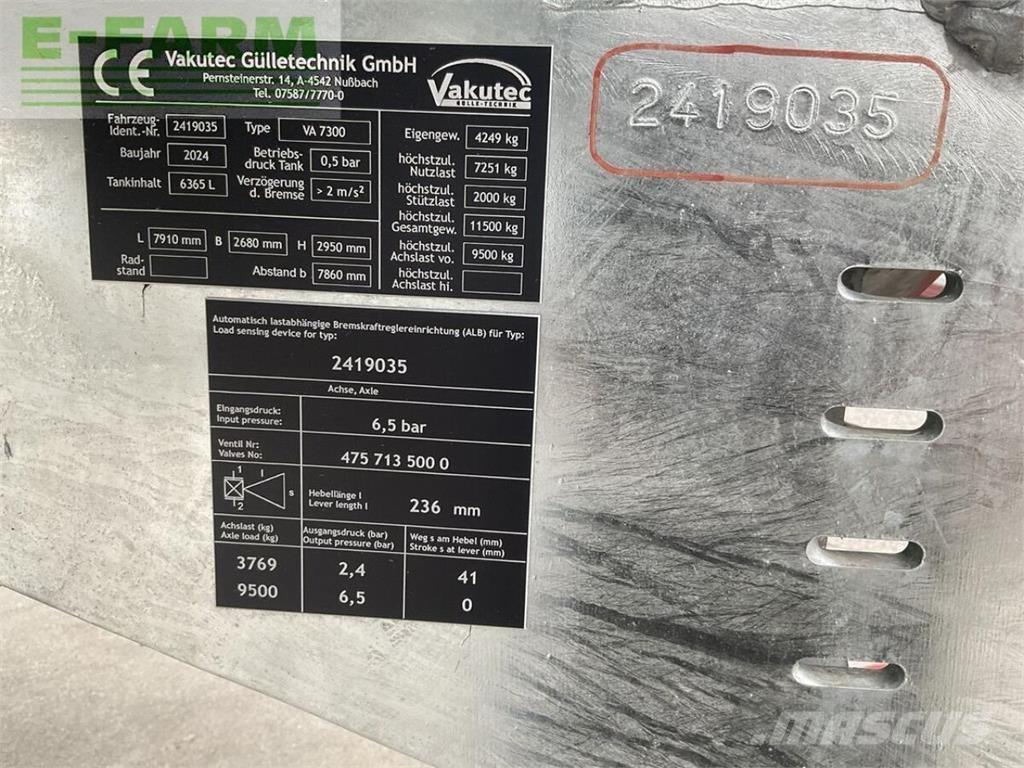  va 7300 Semi remorque citerne