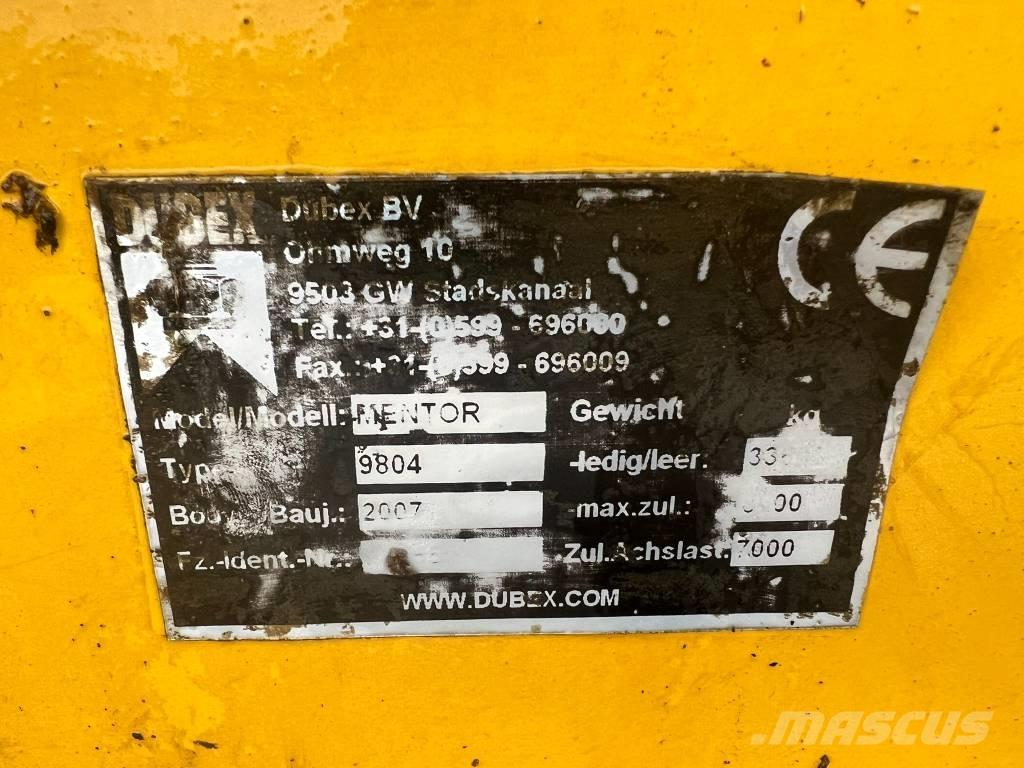 Dubex Mentor 9804 Pulvérisateurs traînés