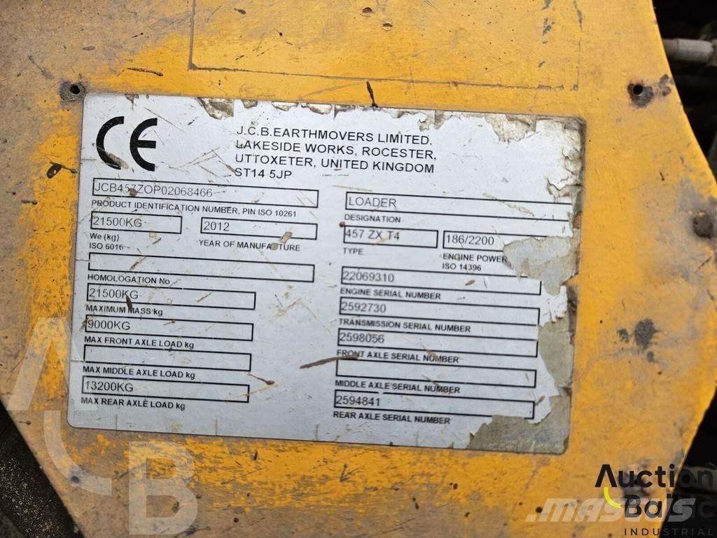 JCB 457 ZX Chargeuse sur pneus