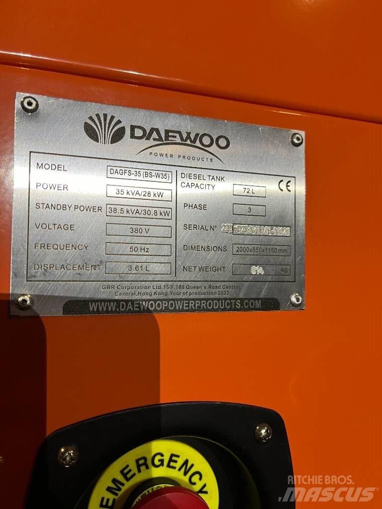 Daewoo Dagfs-35 Générateurs diesel