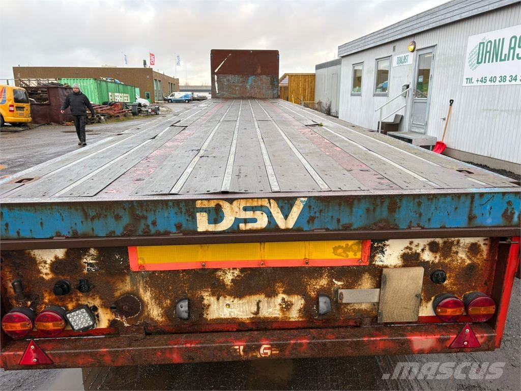  L A G 3aks Semi remorque plateau ridelle