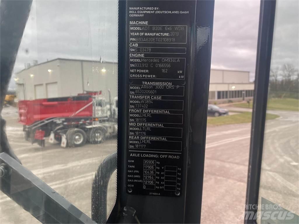 Bell B20E Tombereau articulé