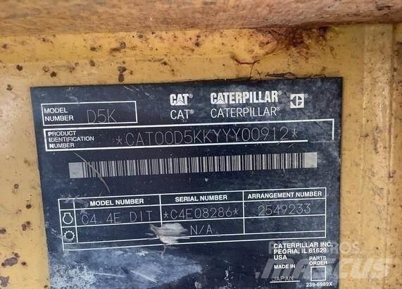 CAT D5K LGP Poseur de canalisation
