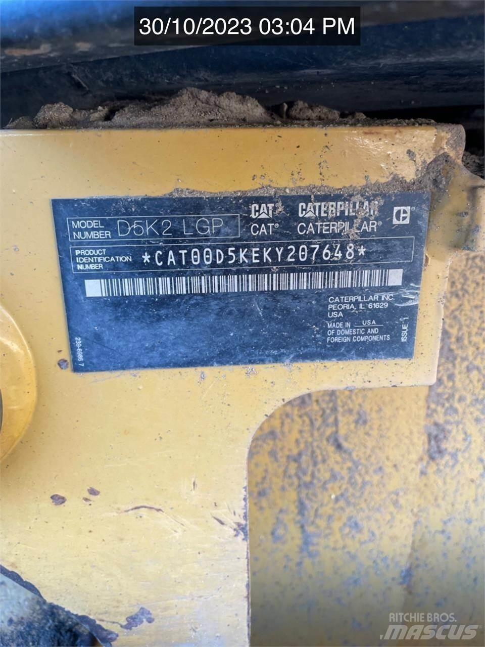 CAT D5K2 LGP Bouteurs sur chenilles