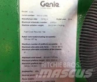 Genie S85 Nacelles télescopiques