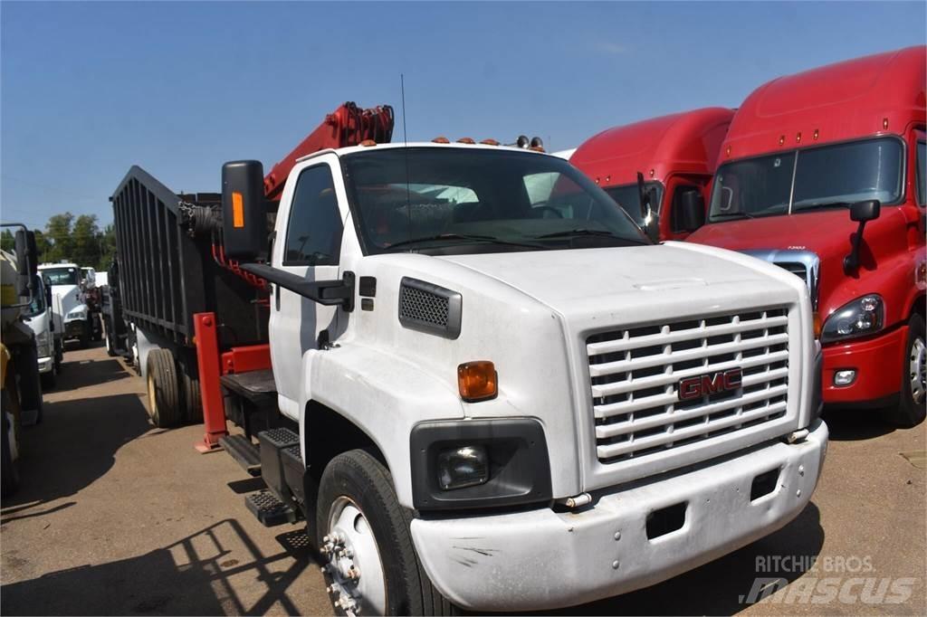 GMC TOPKICK C8500 Camion plateau ridelle avec grue